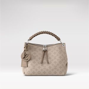 Tote Bag  Galle Silver Monogram Mahina Leather Silver Metal Fittings